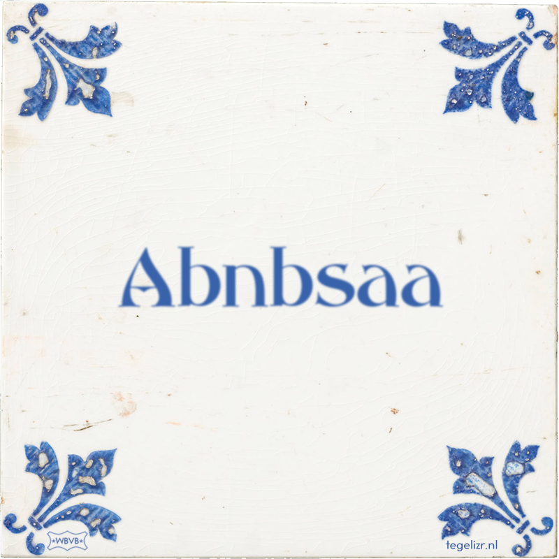 Abnbsaa - Online tegeltjes bakken