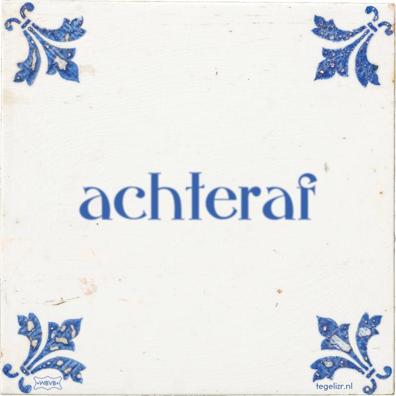 achteraf - Online tegeltjes bakken
