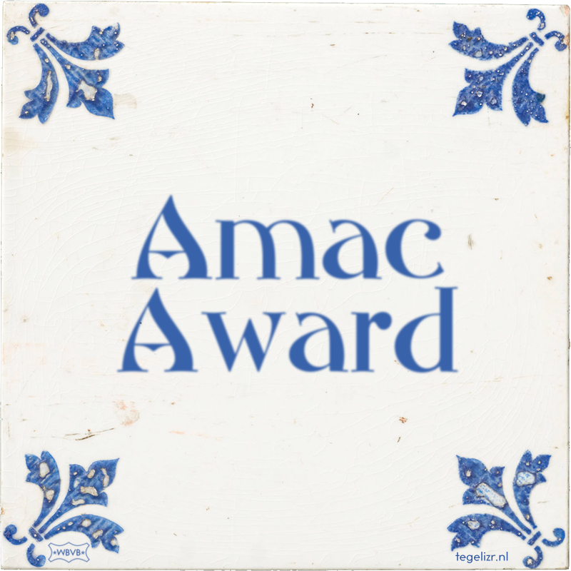 Amac Award - Online tegeltjes bakken