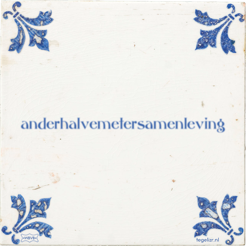 anderhalvemetersamenleving - Online tegeltjes bakken