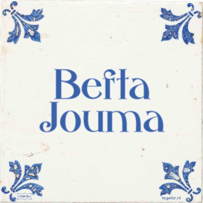 Befta Jouma - Online tegeltjes bakken