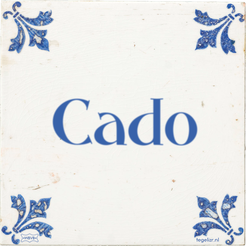 Cado - Online tegeltjes bakken