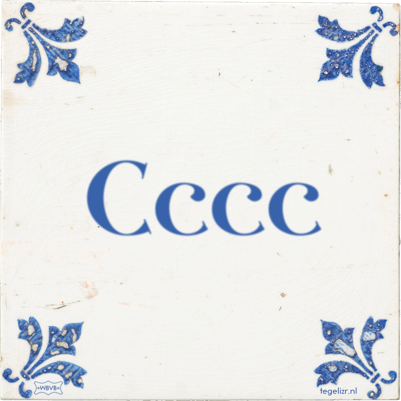 Cccc - Online tegeltjes bakken