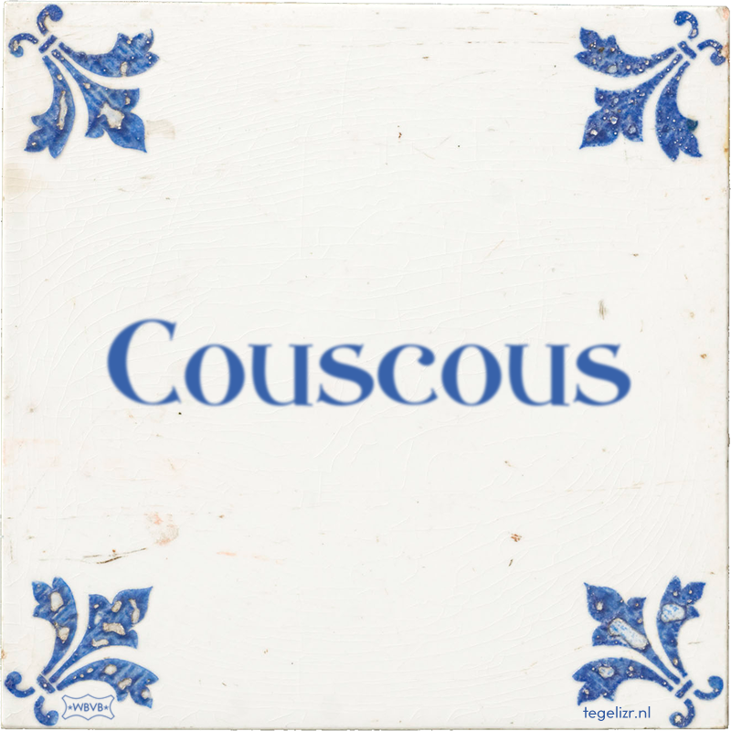 Couscous - Online tegeltjes bakken