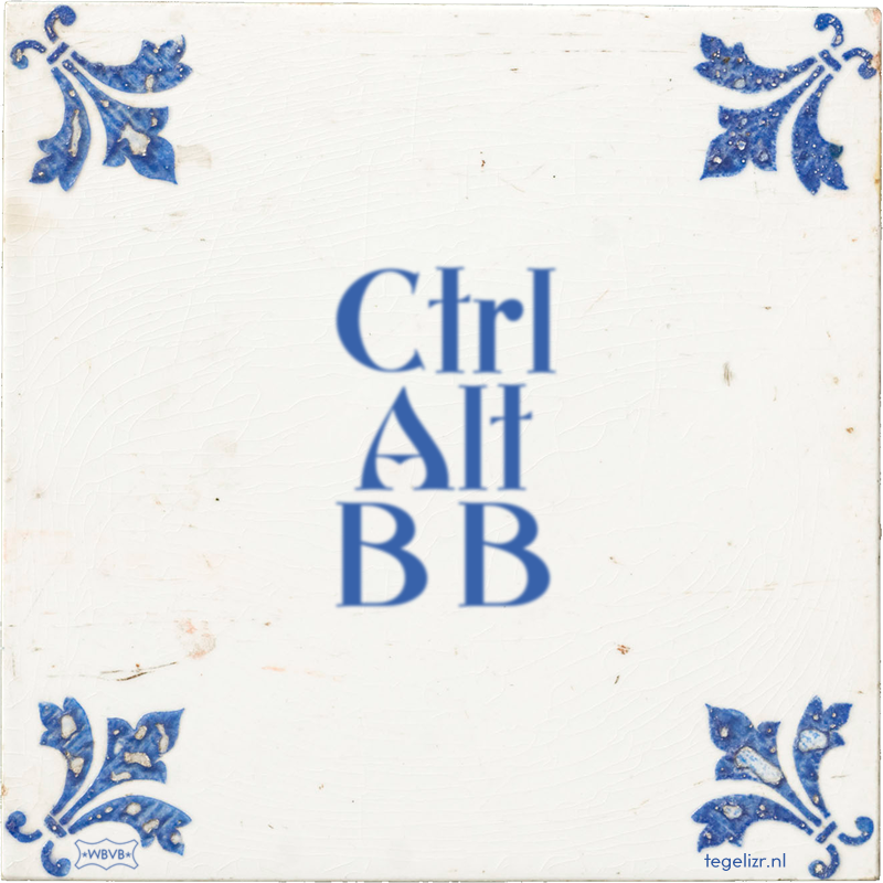 Ctrl Alt B B - Online tegeltjes bakken