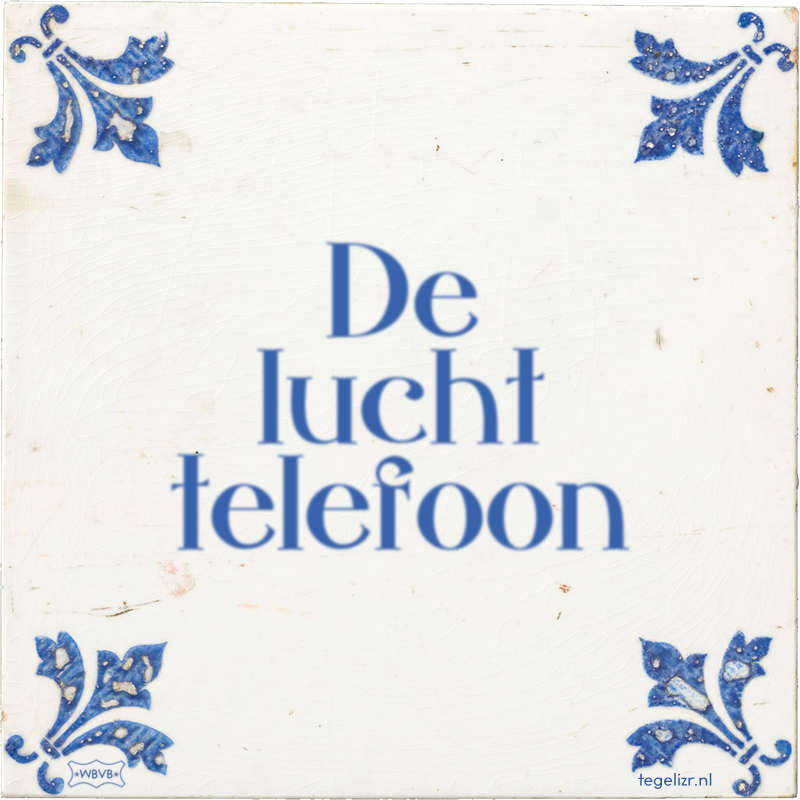 De lucht telefoon - Online tegeltjes bakken