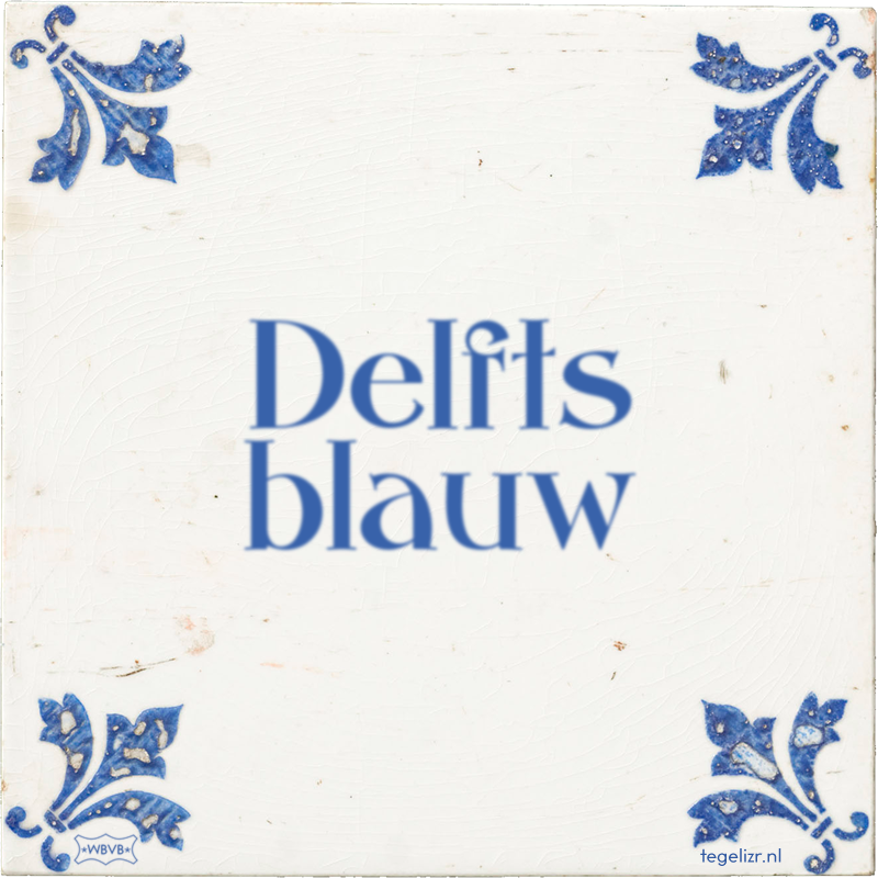 Delfts blauw - Online tegeltjes bakken