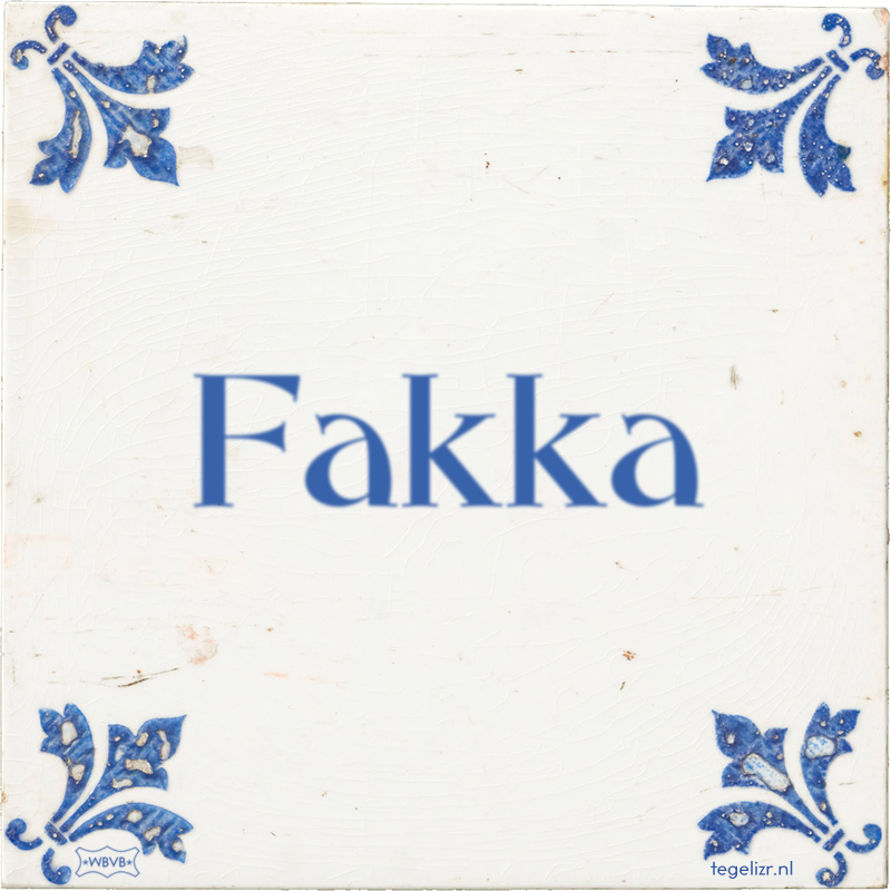 Fakka - Online tegeltjes bakken