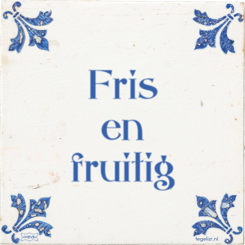 Fris en fruitig - Online tegeltjes bakken