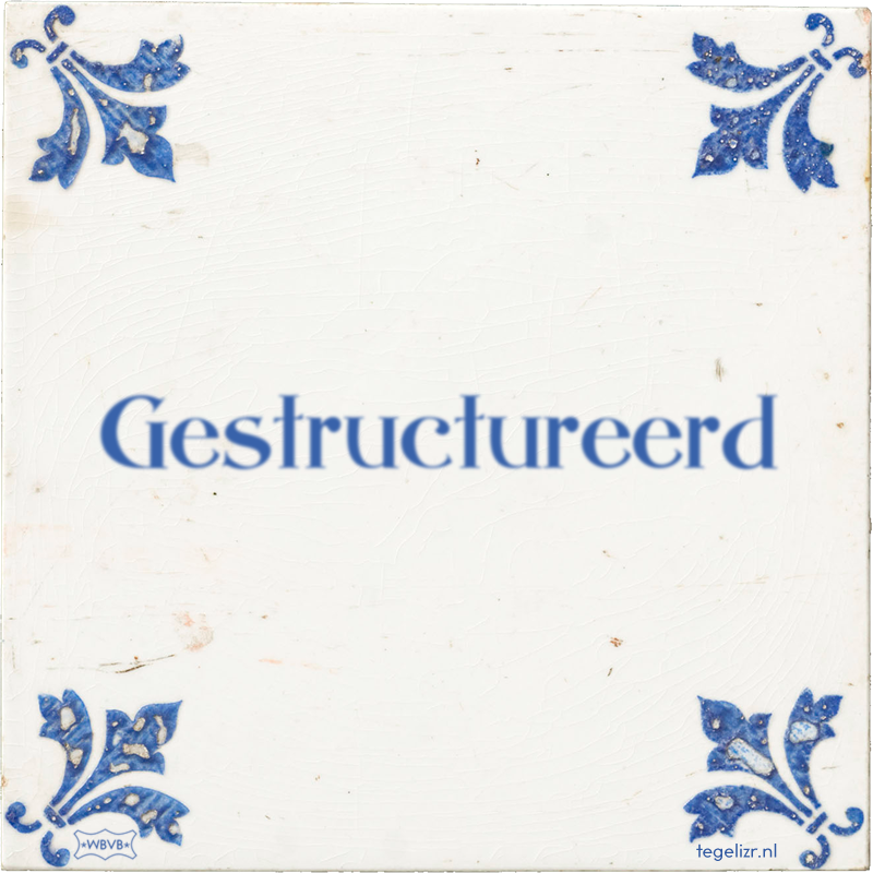 Gestructureerd - Online tegeltjes bakken