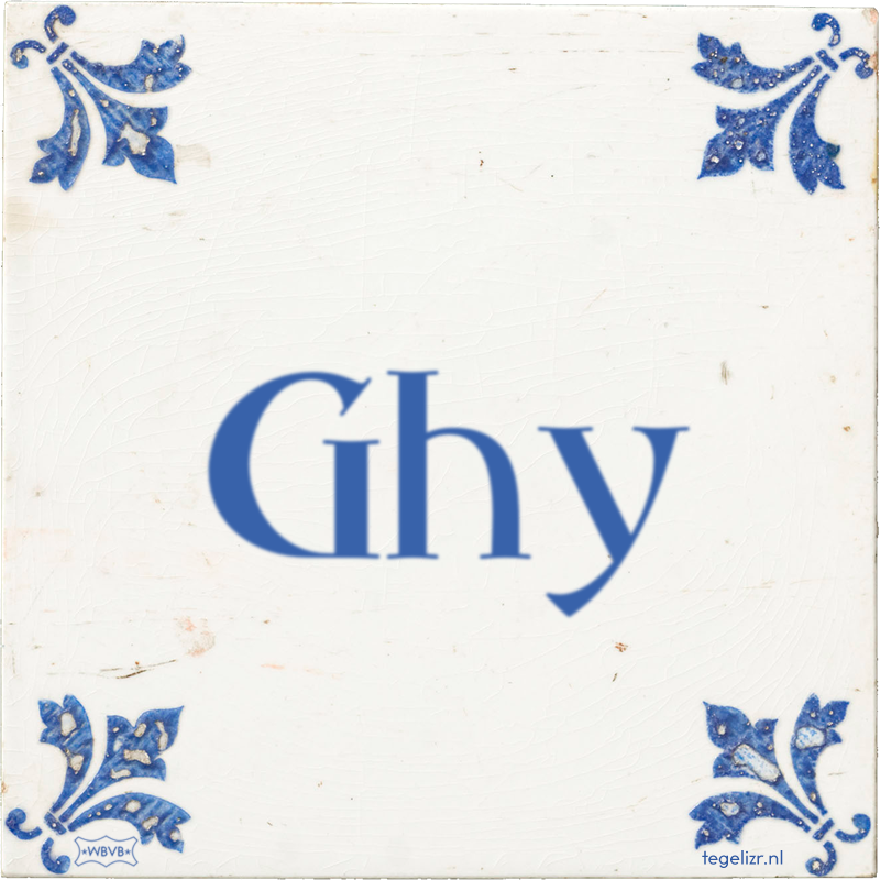 Ghy - Online tegeltjes bakken