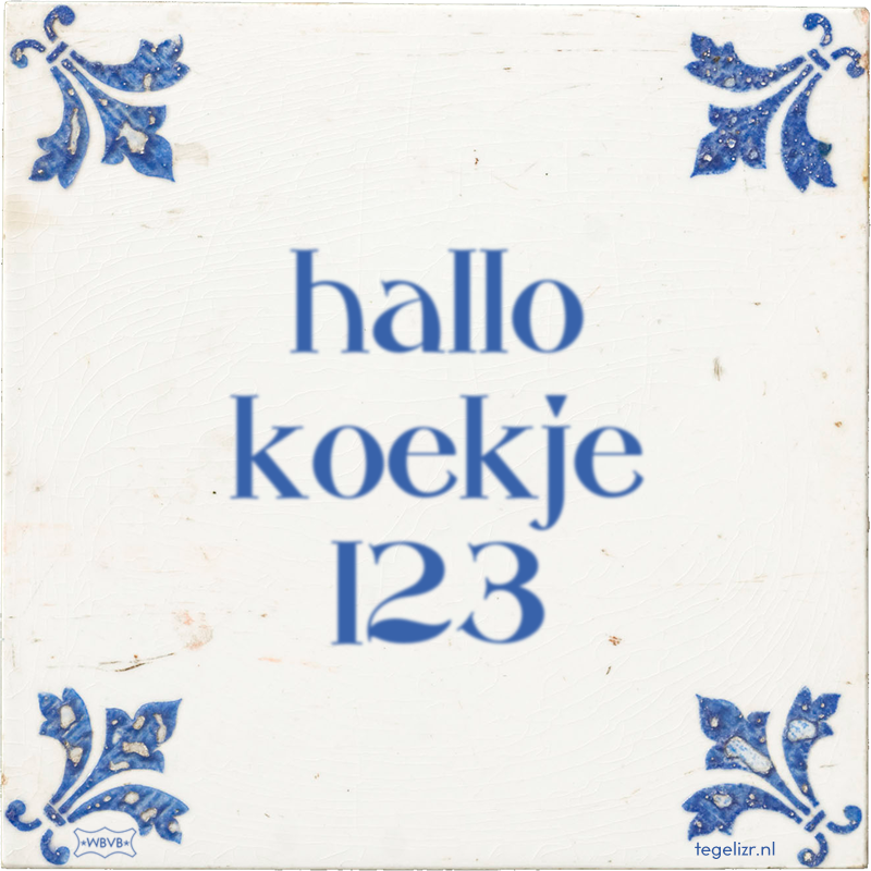 hallo koekje 123 - Online tegeltjes bakken
