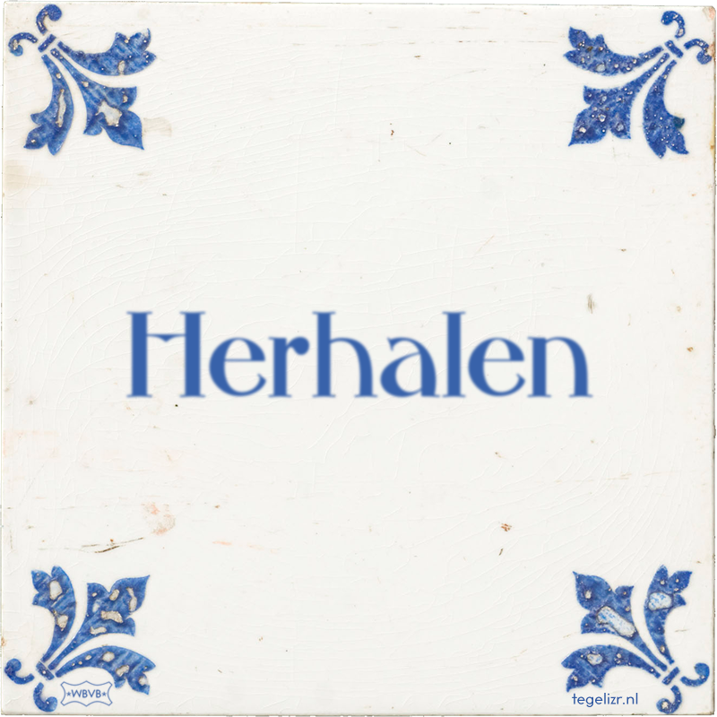 Herhalen - Online tegeltjes bakken