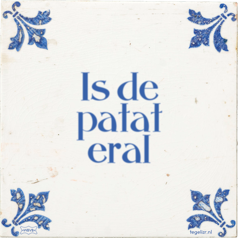 Is de patat eral - Online tegeltjes bakken