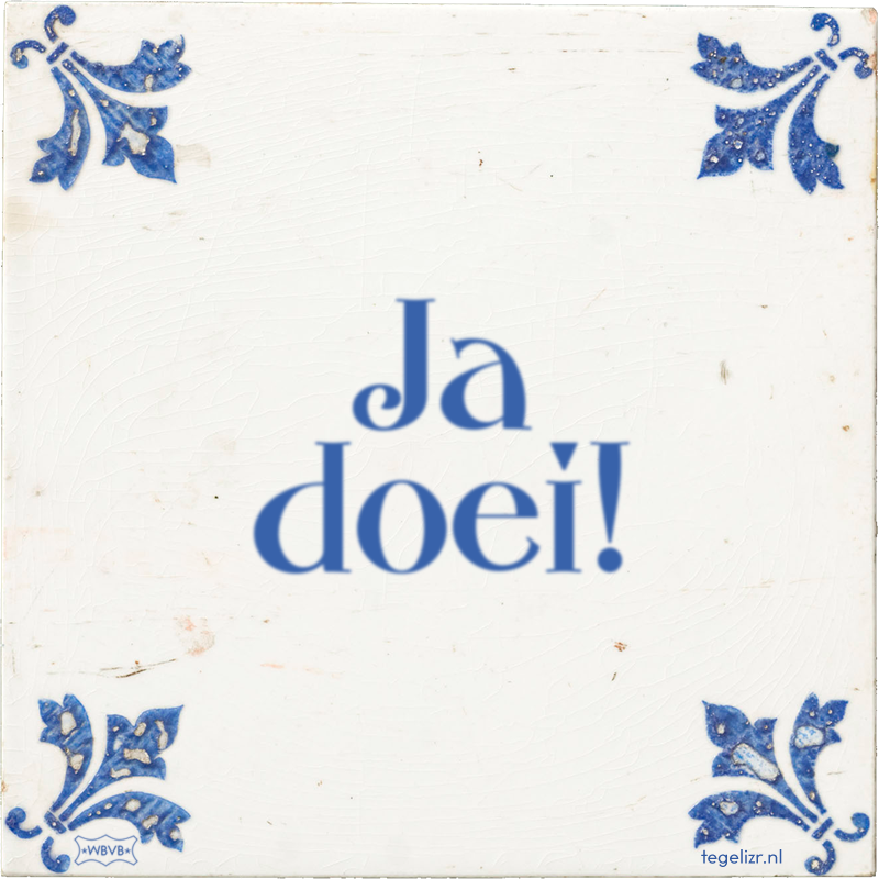 Ja doei! - Online tegeltjes bakken