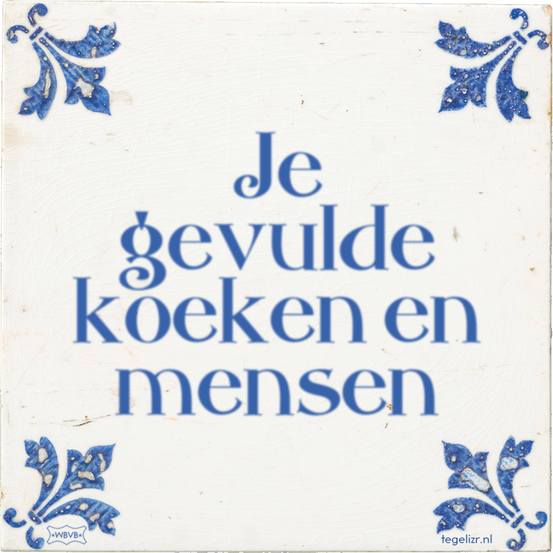 Je gevulde koeken en mensen - Online tegeltjes bakken