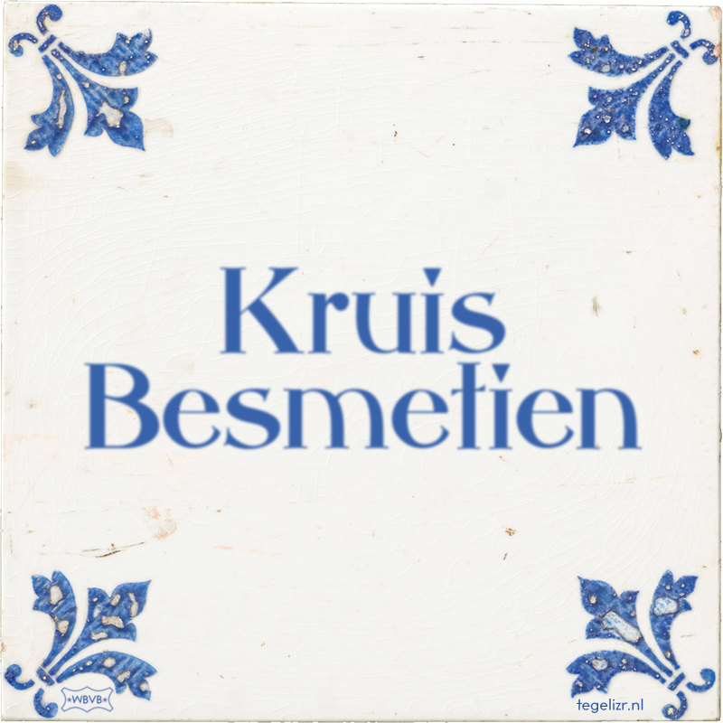 Kruis Besmetien - Online tegeltjes bakken
