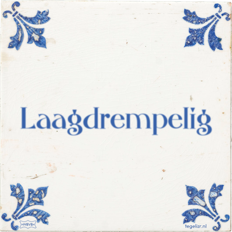 Laagdrempelig - Online tegeltjes bakken