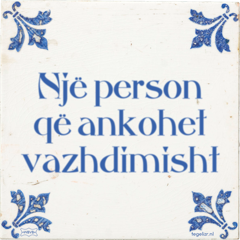 Një person që ankohet vazhdimisht - Online tegeltjes bakken