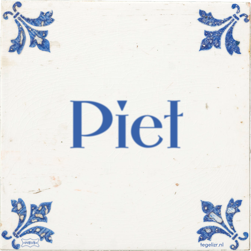 Piet - Online tegeltjes bakken