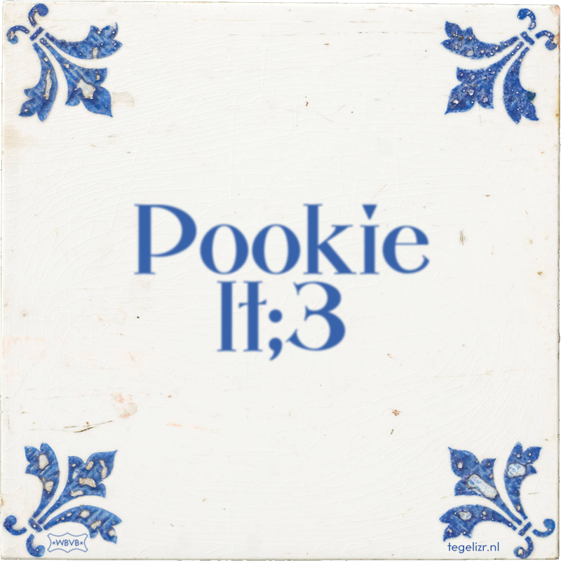 Pookie lt;3 - Online tegeltjes bakken