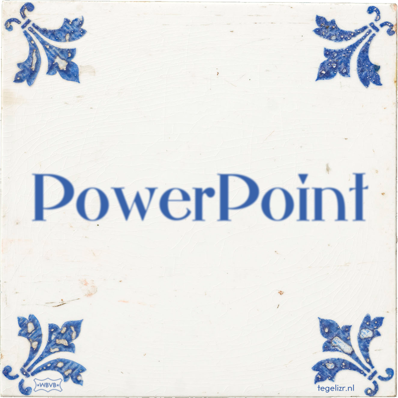 PowerPoint - Online tegeltjes bakken