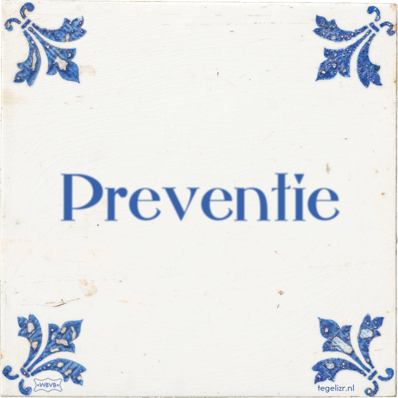 Preventie - Online tegeltjes bakken