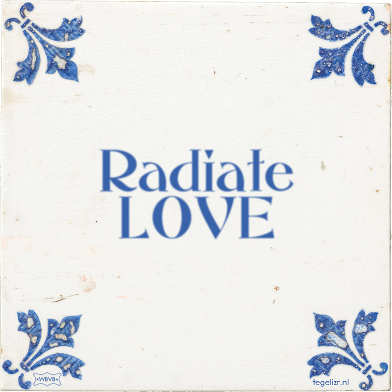Radiate LOVE - Online tegeltjes bakken
