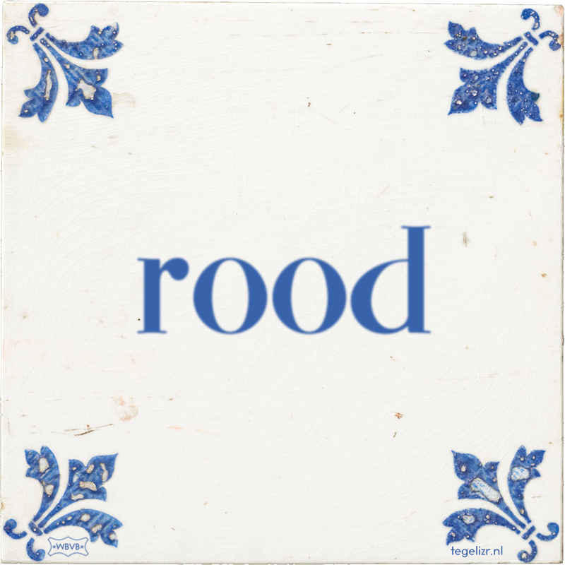 rood - Online tegeltjes bakken