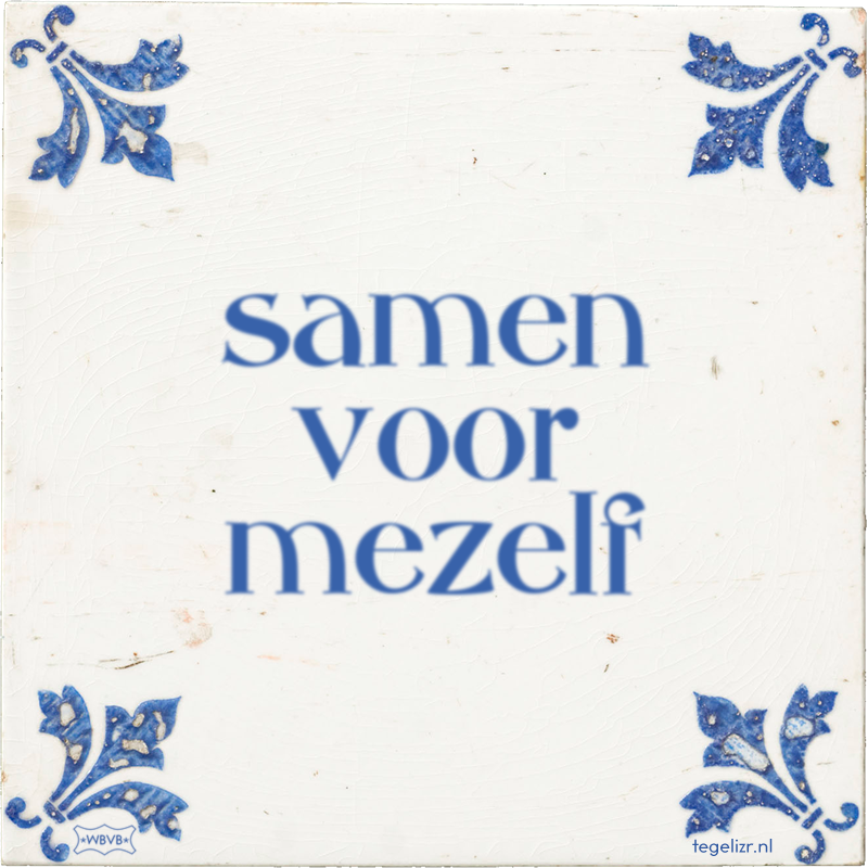 samen voor mezelf - Online tegeltjes bakken