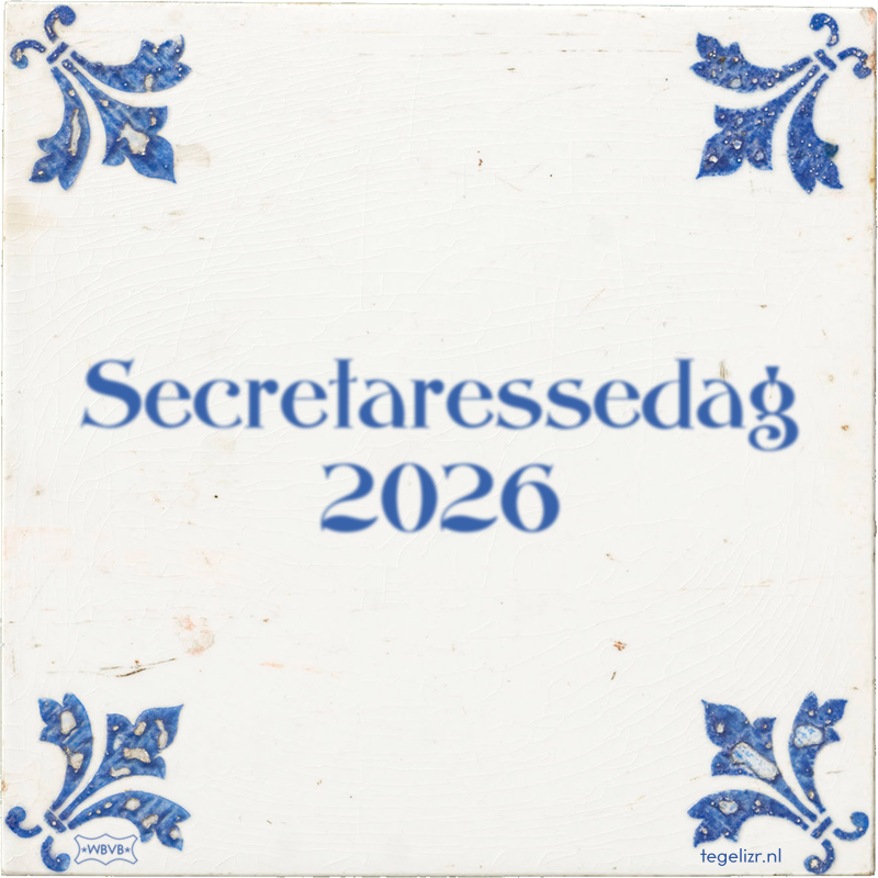 Secretaressedag 2026 - Online tegeltjes bakken