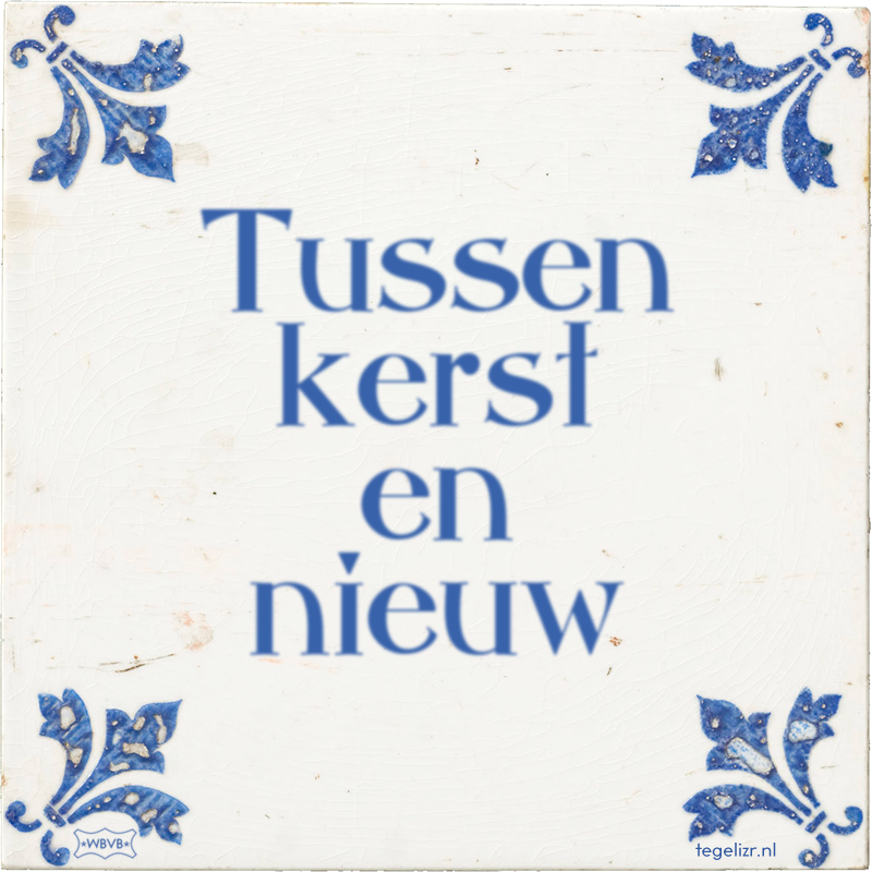 Tussen kerst en nieuw - Online tegeltjes bakken