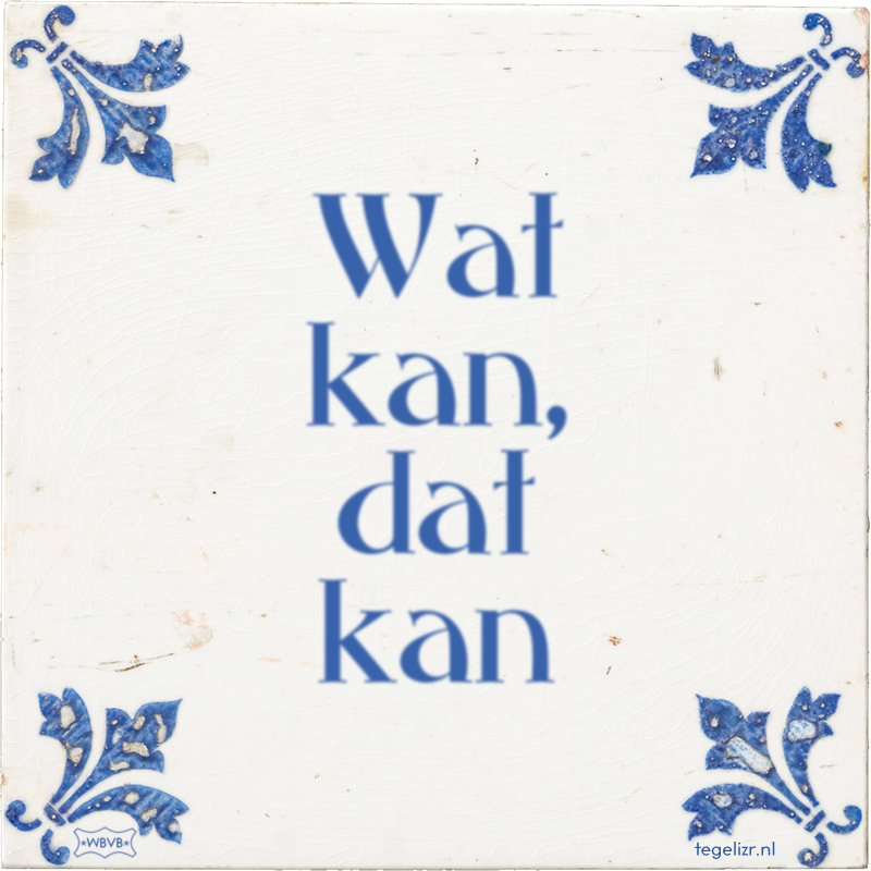Wat kan, dat kan - Online tegeltjes bakken