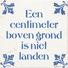 Een centimeter boven grond is niet landen - 6 keer bekeken