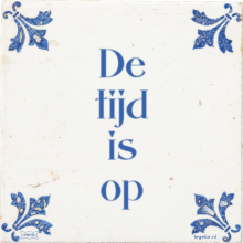 De tijd is op - 25 keer bekeken