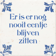 Er is er nog nooit eentje blijven zitten - 6 keer bekeken