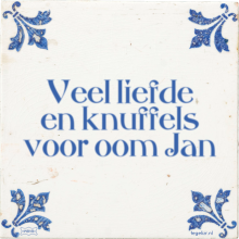 Veel liefde en knuffels voor oom Jan - 42 keer bekeken