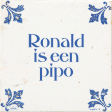 Ronald is een pipo - 52 keer bekeken
