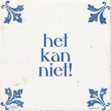 het kan niet! - 1 keer bekeken
