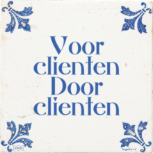 Voor clienten Door clienten - 1 keer bekeken