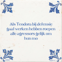 Als Teodora bij defensie gaat werken hebben roepen alle agressors gelijk om hun mo - 10 keer bekeken
