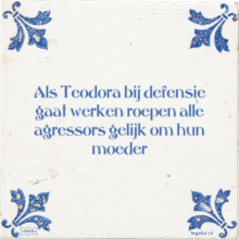 Als Teodora bij defensie gaat werken roepen alle agressors gelijk om hun moeder - 9 keer bekeken