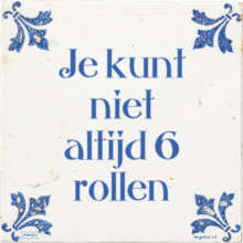 Je kunt niet altijd 6 rollen - 20 keer bekeken