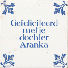 Gefeliciteerd met je dochter Aranka - 16 keer bekeken