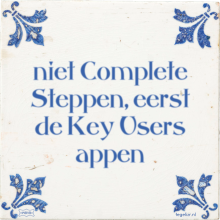 niet Complete Steppen, eerst de Key Users appen - 3 keer bekeken