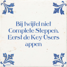 Bij twijfel niet Complete Steppen. Eerst de Key Users appen - 5 keer bekeken