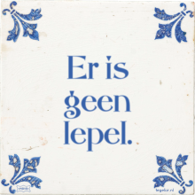 Er is geen lepel. - 17 keer bekeken