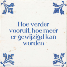 Hoe verder vooruit, hoe meer er gewijzigd kan worden - 40 keer bekeken