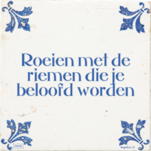 Roeien met de riemen die je beloofd worden - 28 keer bekeken