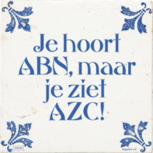Je hoort ABN, maar je ziet AZC! - 4 keer bekeken